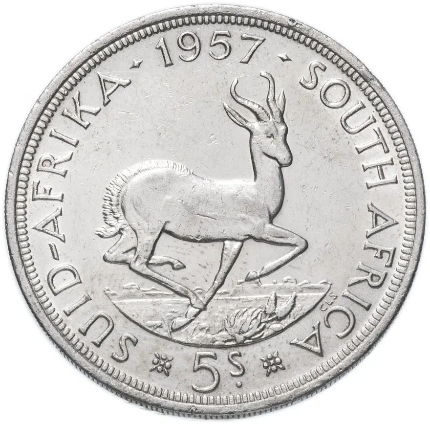 ЮАР 5 шиллингов (shillings) 1957