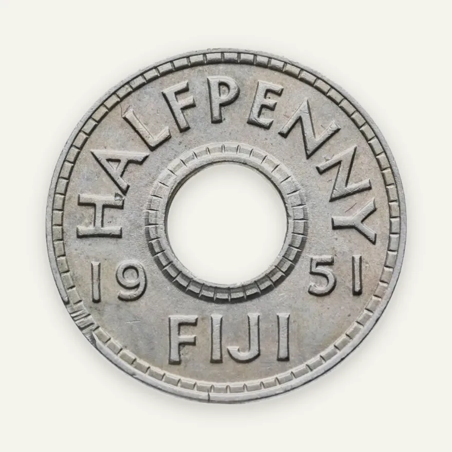 Фиджи 1/2 пенни (penny) 1951, реверс
