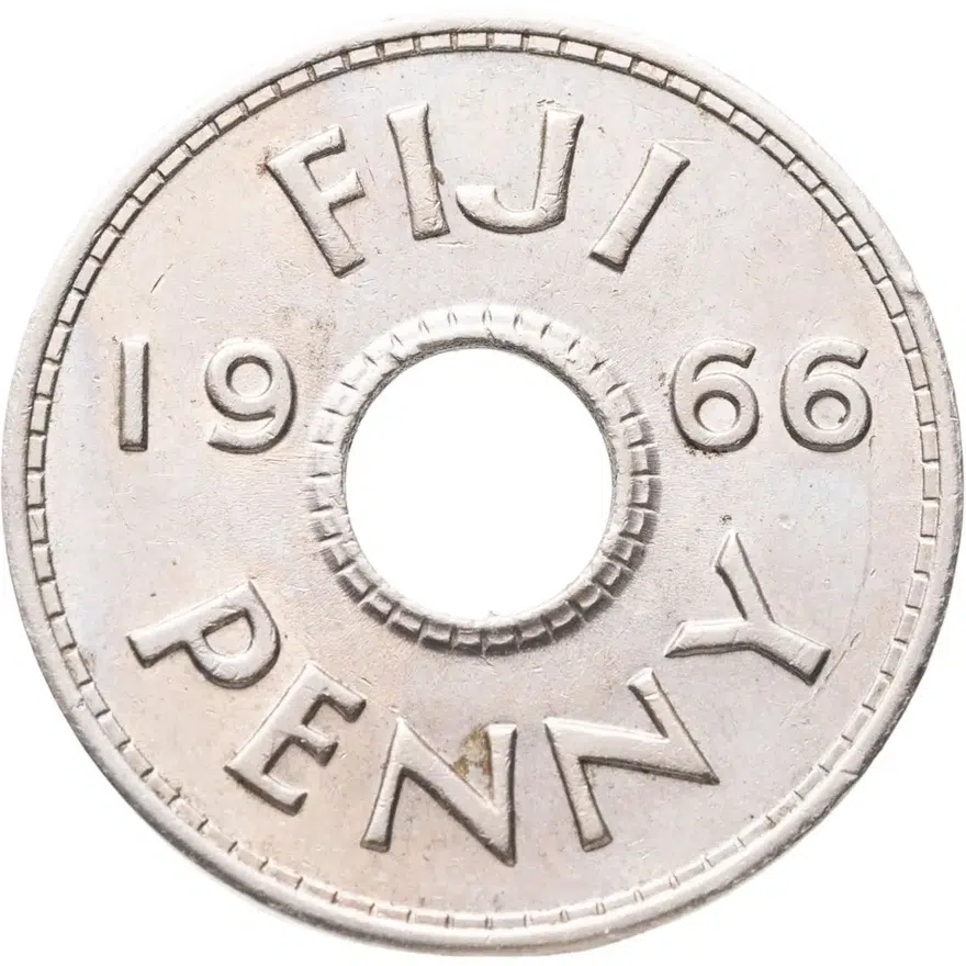 Фиджи 1 пенни (penny) 1966, реверс