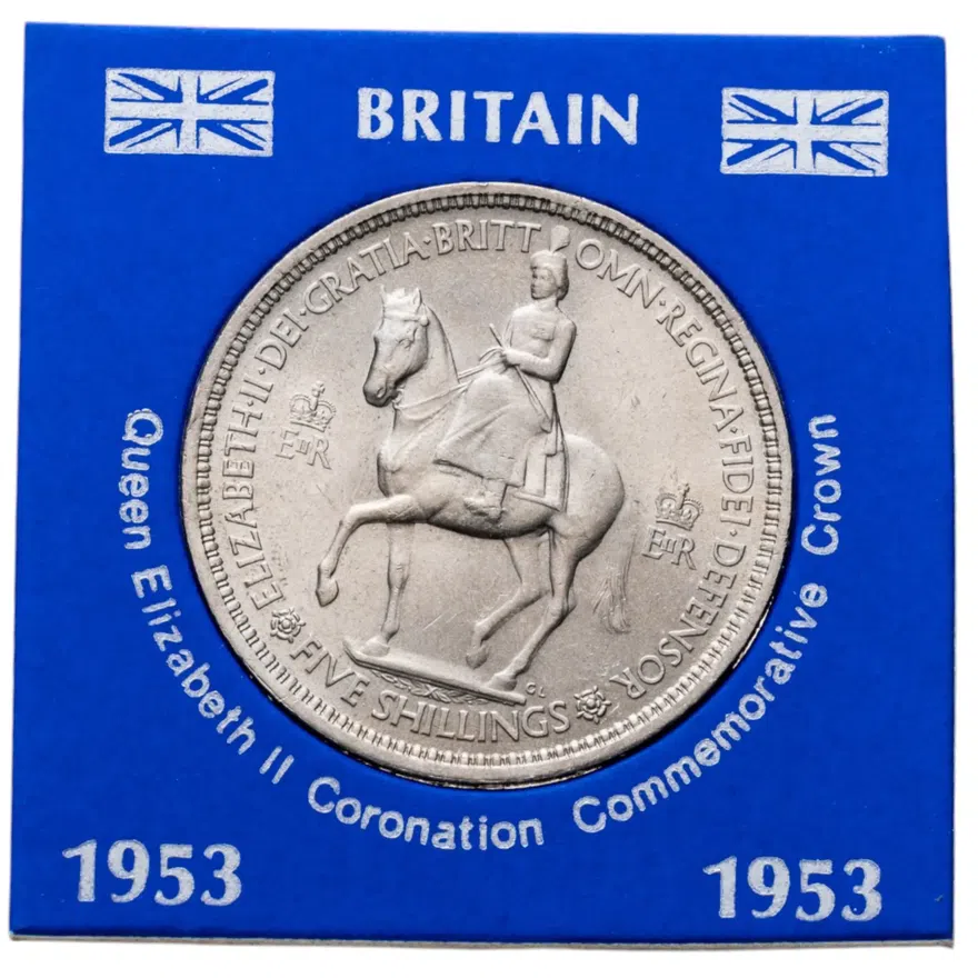 Великобритания 5 шиллингов (shillings) 1953  Коронация Королевы Елизаветы II