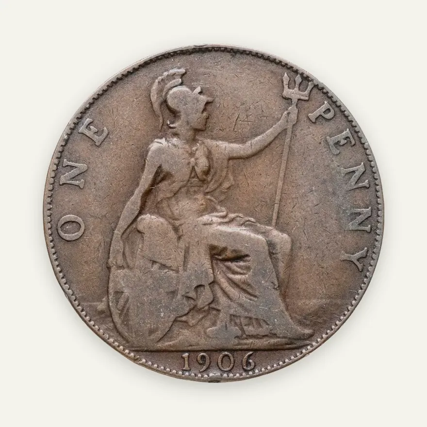 Великобритания 1 пенни (penny) 1906, реверс