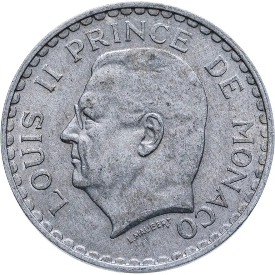 Монако 5 франков (francs) 1945
