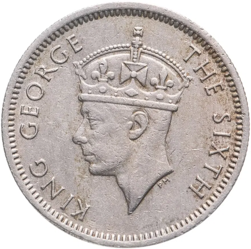 Малайя 10 центов (cents) 1949, реверс