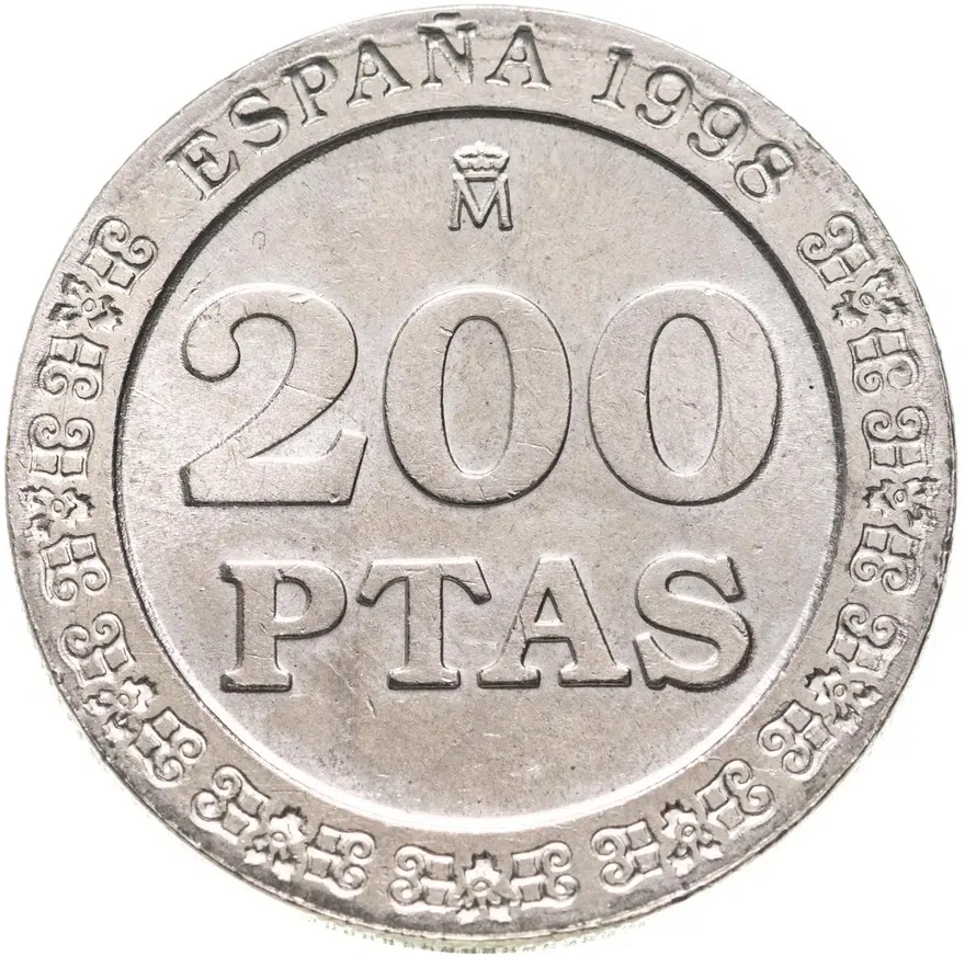 Испания 200 песет (pesetas) 1998