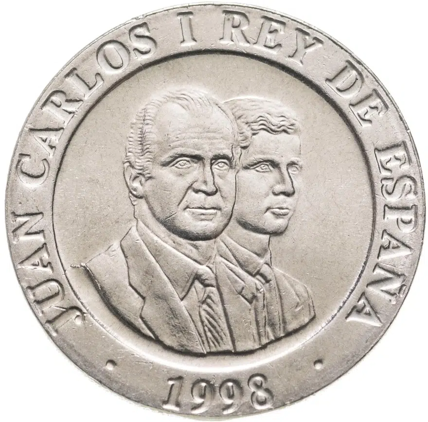 Испания 200 песет (pesetas) 1998, реверс