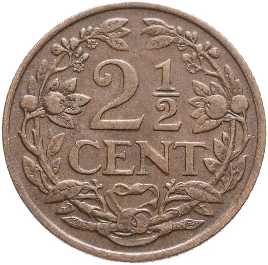 Кюрасао 2 1/2 цента (cent) 1948