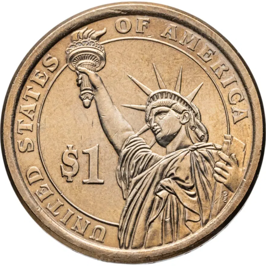 США 1 доллар (dollar) 2016 P Джеральд Форд (38-й президент США) знак монетного двора "P" - Филадельфия