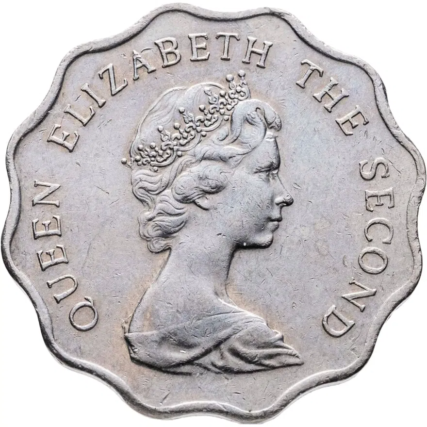 Гонконг 2 доллара (dollars) 1981, реверс