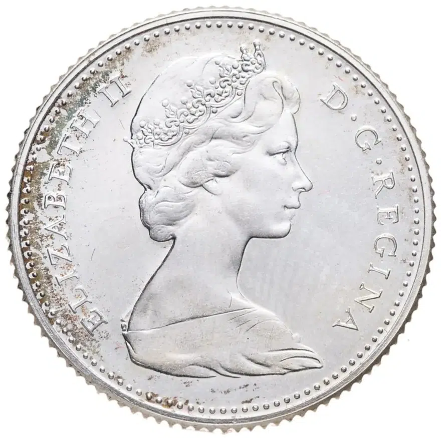 Канада 10 центов (cents) 1966, реверс