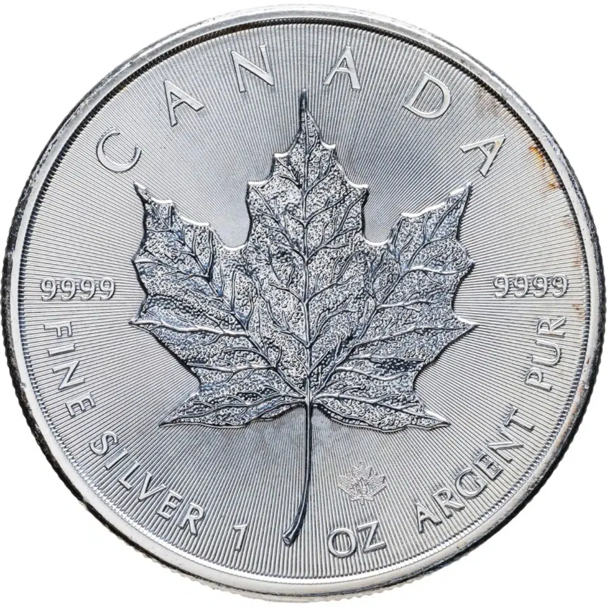 Канада 5 долларов (dollars) 2016  Canadian Silver Maple Leaf (кленовый лист) Year of the Monkey (Год Обезьяны)