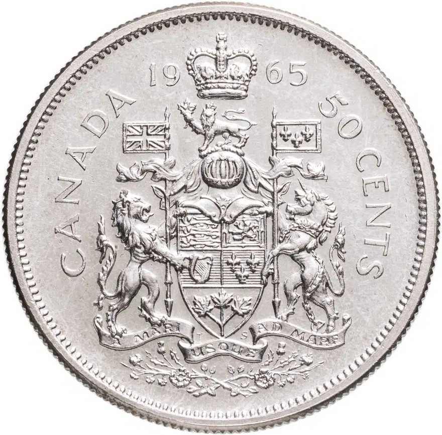 Канада 50 центов (cents) 1965