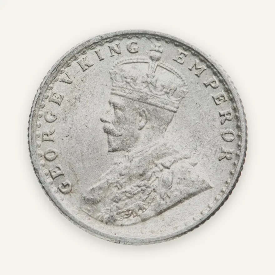 Индия (Британская) 1/4 рупии (rupee) 1936   Без отметки монетного двора, реверс
