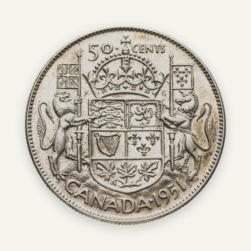 Канада 50 центов (cents) 1951