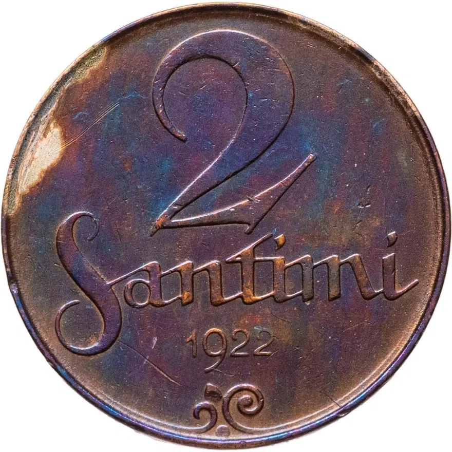 Латвия 2 сантима (santimi) 1922