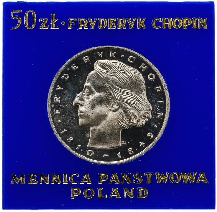 Польша 50 злотых (zlotych) 1972   "Фредерик Шопен", реверс