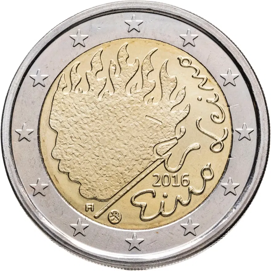 Финляндия 2 евро (euro) 2016 Эйно Лейно