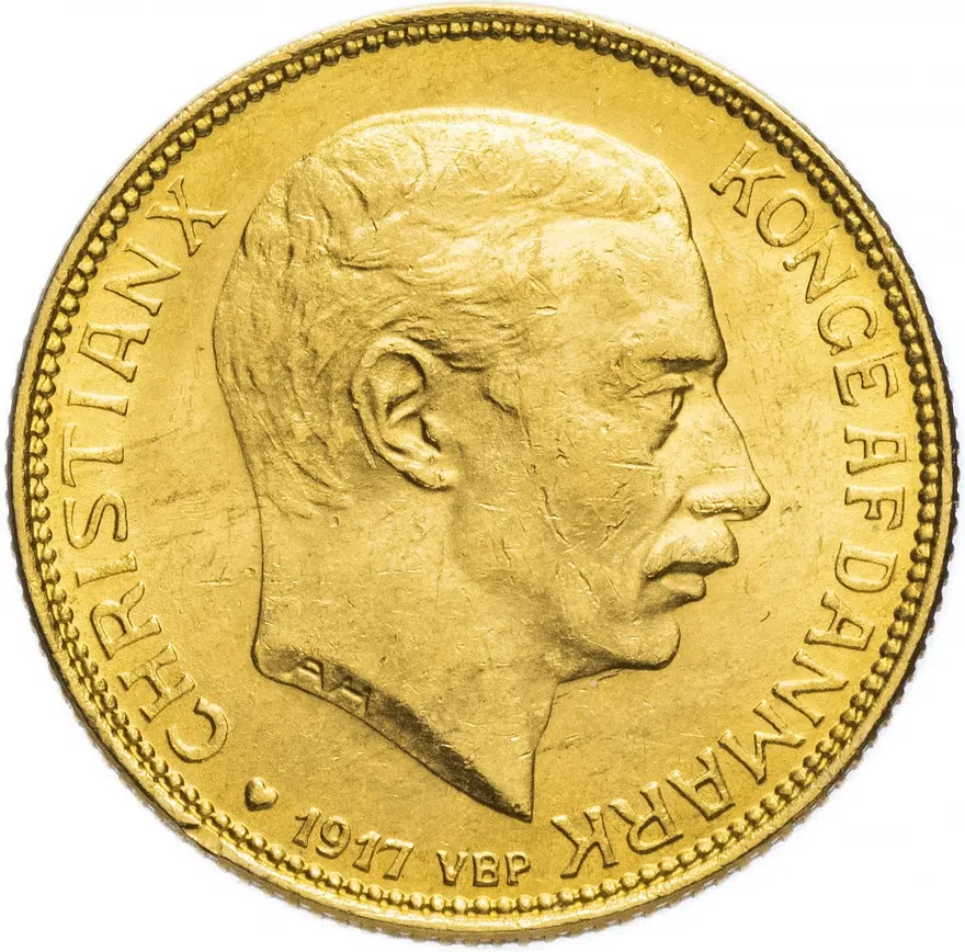 Дания 20 крон (kroner) 1917