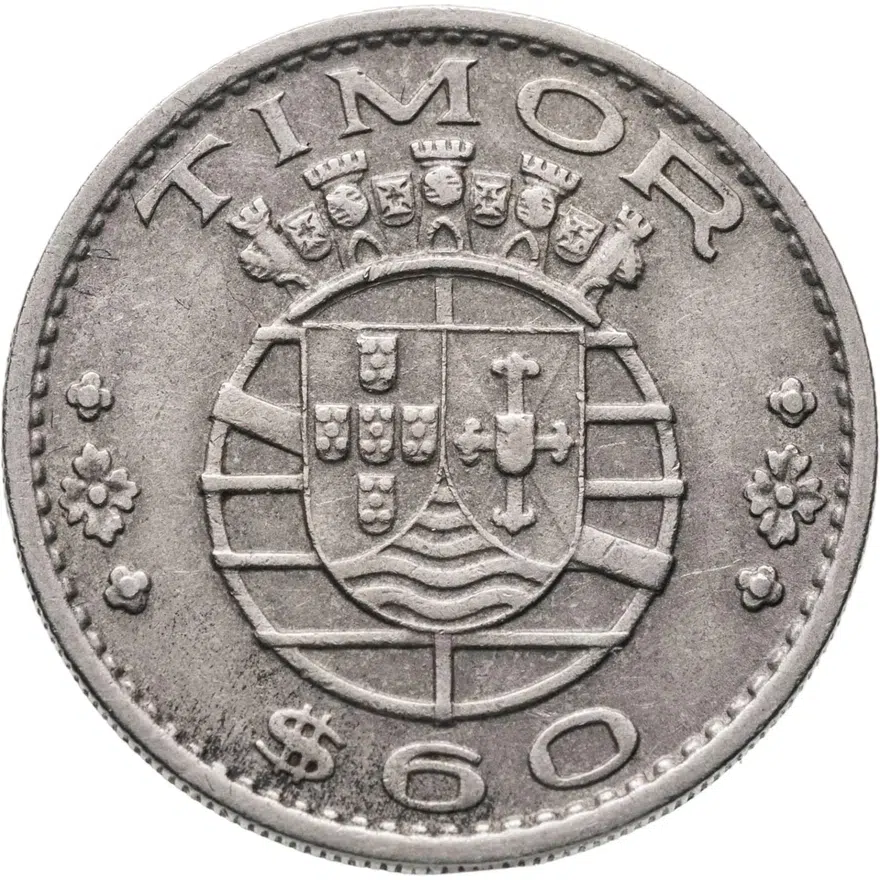 Португальский Тимор 60 сентаво (centavos) 1958, реверс
