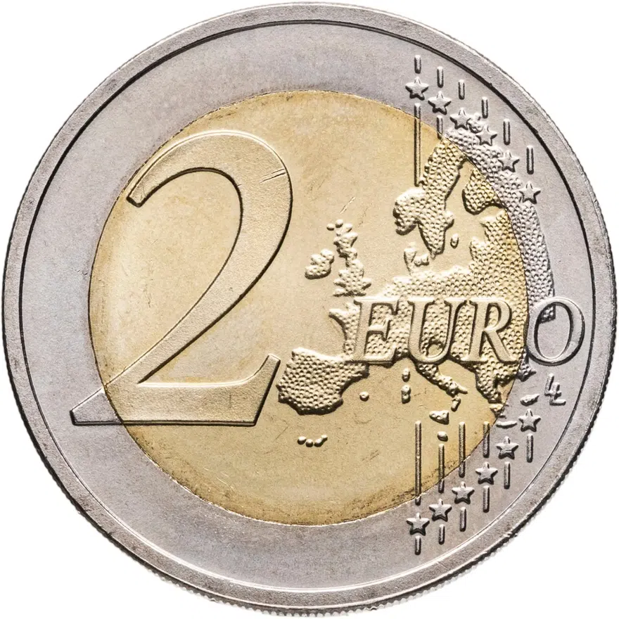 Эстония 2 евро 2016 Пауль Керес, реверс