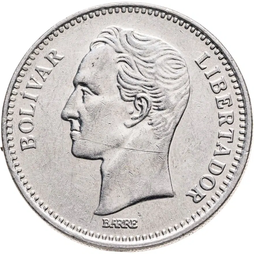 Венесуэла 2 боливара (bolivares) 1990