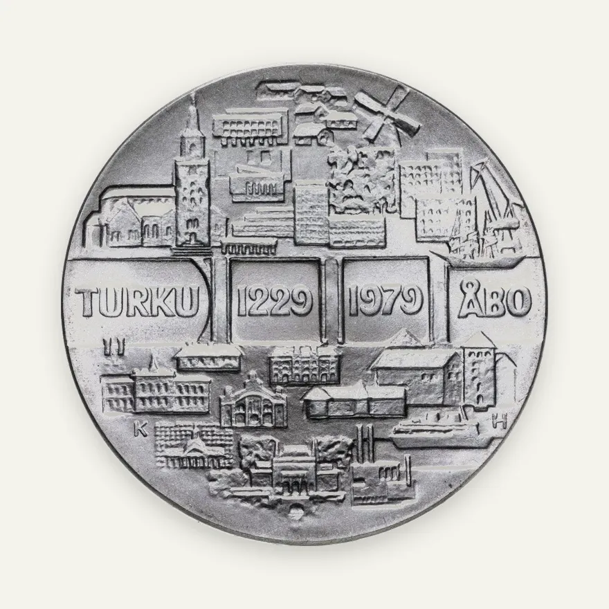 Финляндия 25 марок (markkaa) 1979 "750 лет Турку", реверс