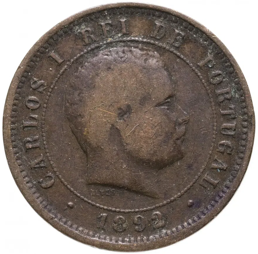 Португалия 5 рейс (reis) 1892