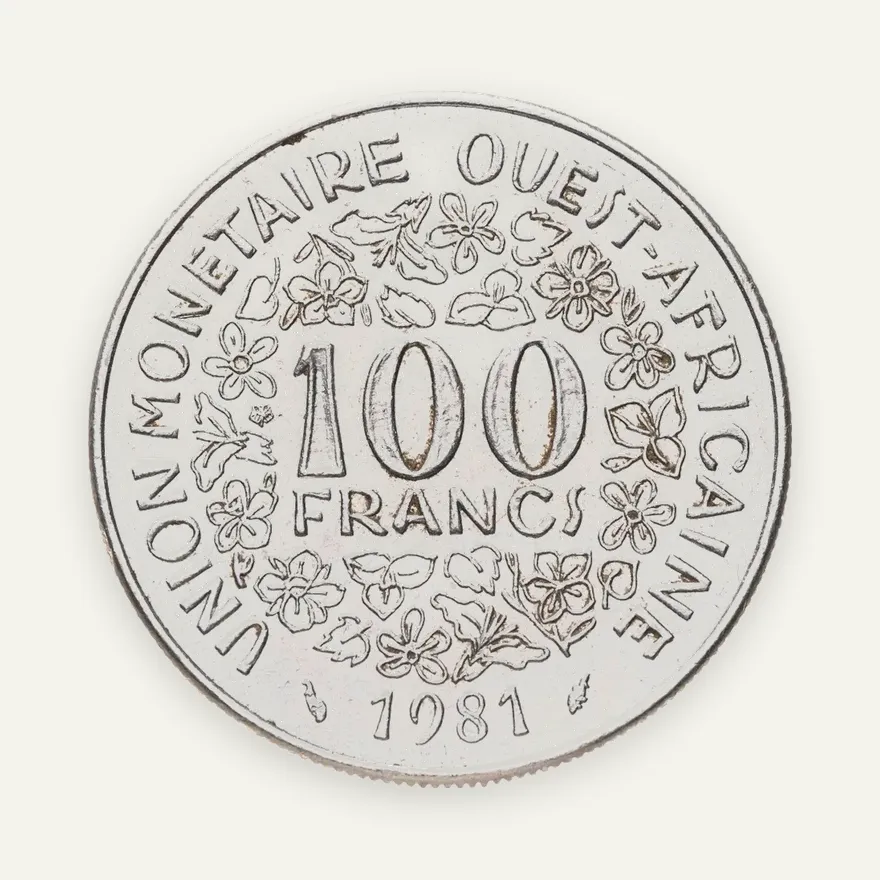 Западная Африка (BCEAO) 100 франков (francs) 1981, реверс