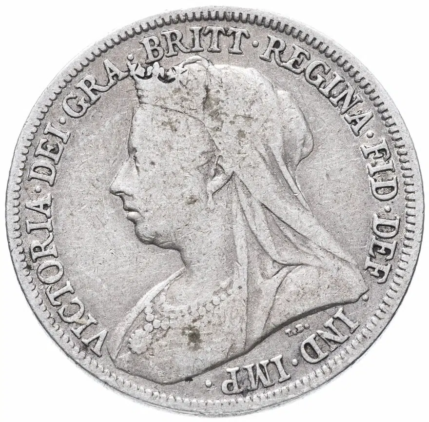 Великобритания 1 шиллинг (shilling) 1896