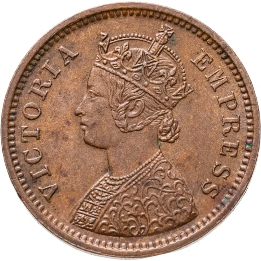 Индия (Британская) 1/2 пайса (pice) 1890, реверс