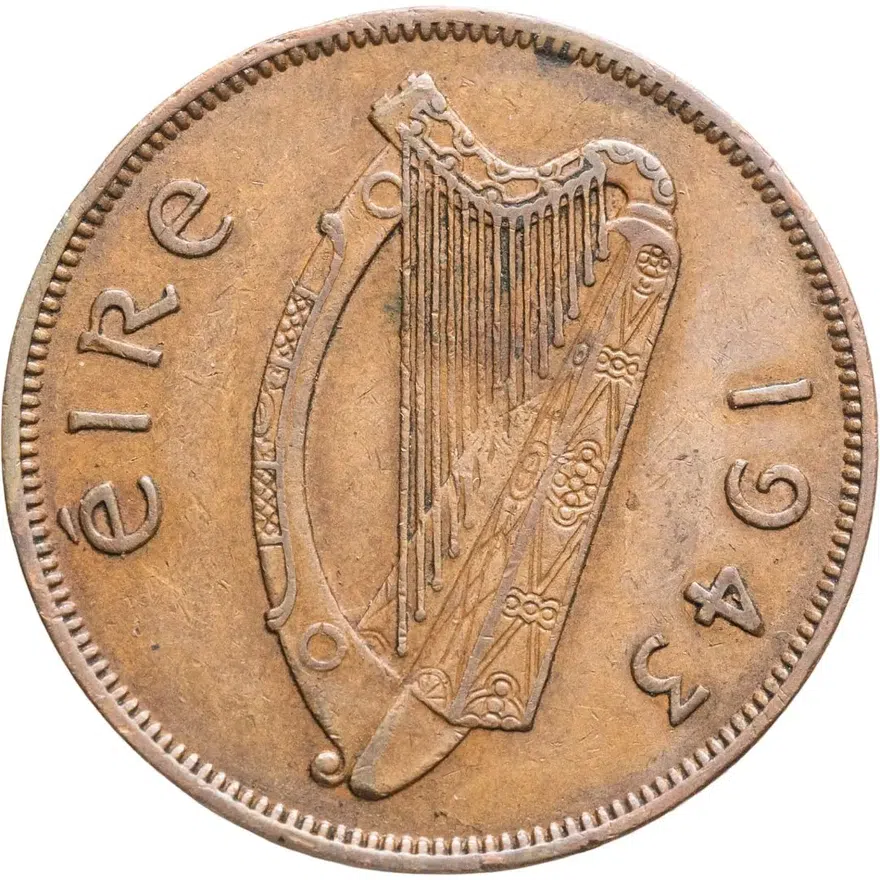Ирландия 1 пенни (penny) 1943