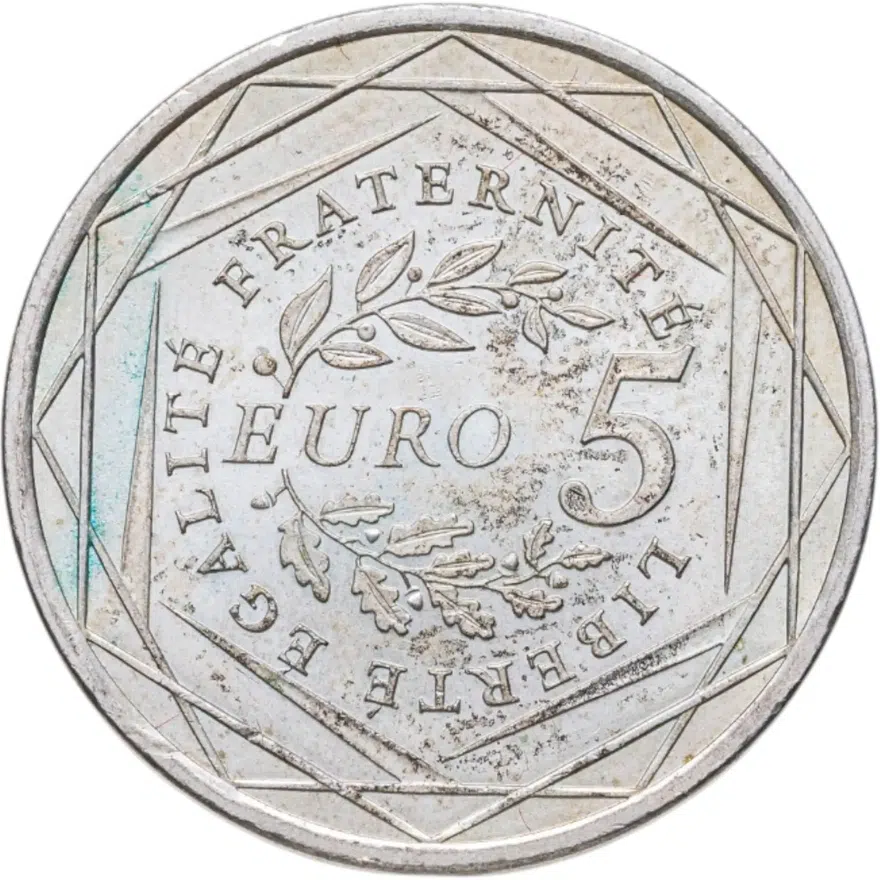 Франция 5 евро (euro) 2008  Сеятель