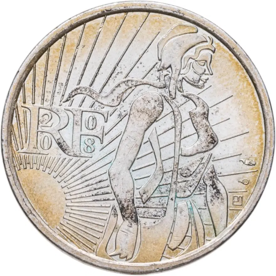 Франция 5 евро (euro) 2008  Сеятель, реверс