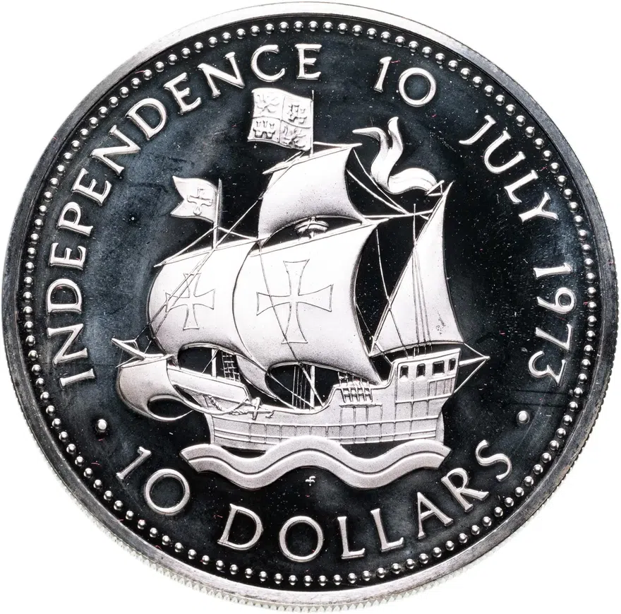 Багамские острова 5 долларов (dollars) 1973