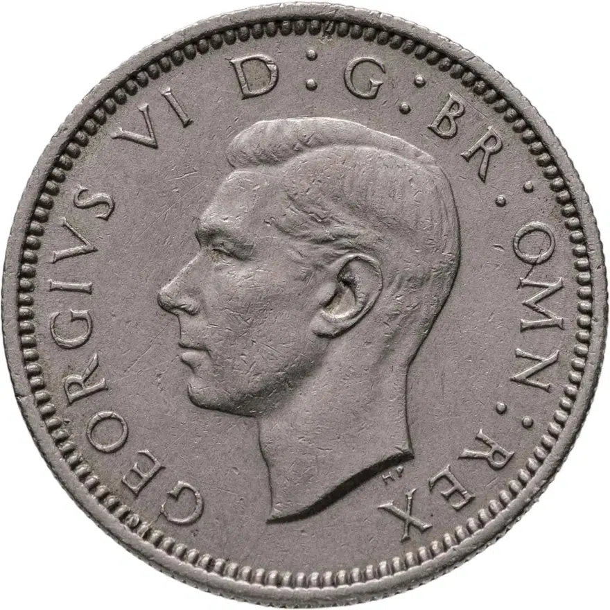 Великобритания 6 пенсов (pence) 1952