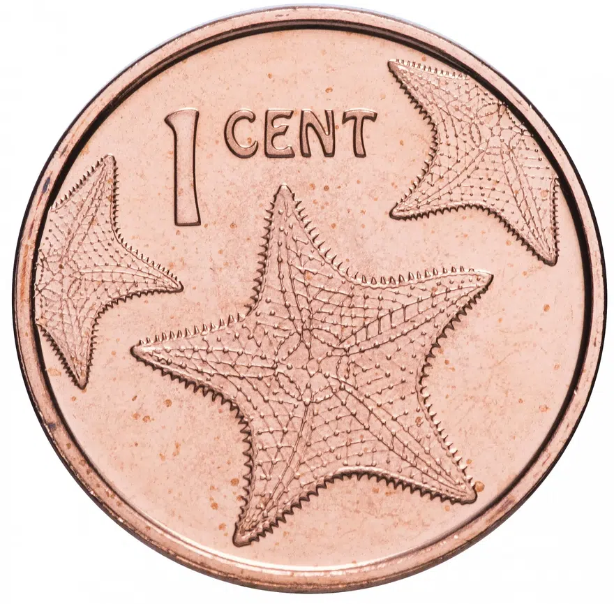 Багамы 1 цент (cent) 2015, реверс