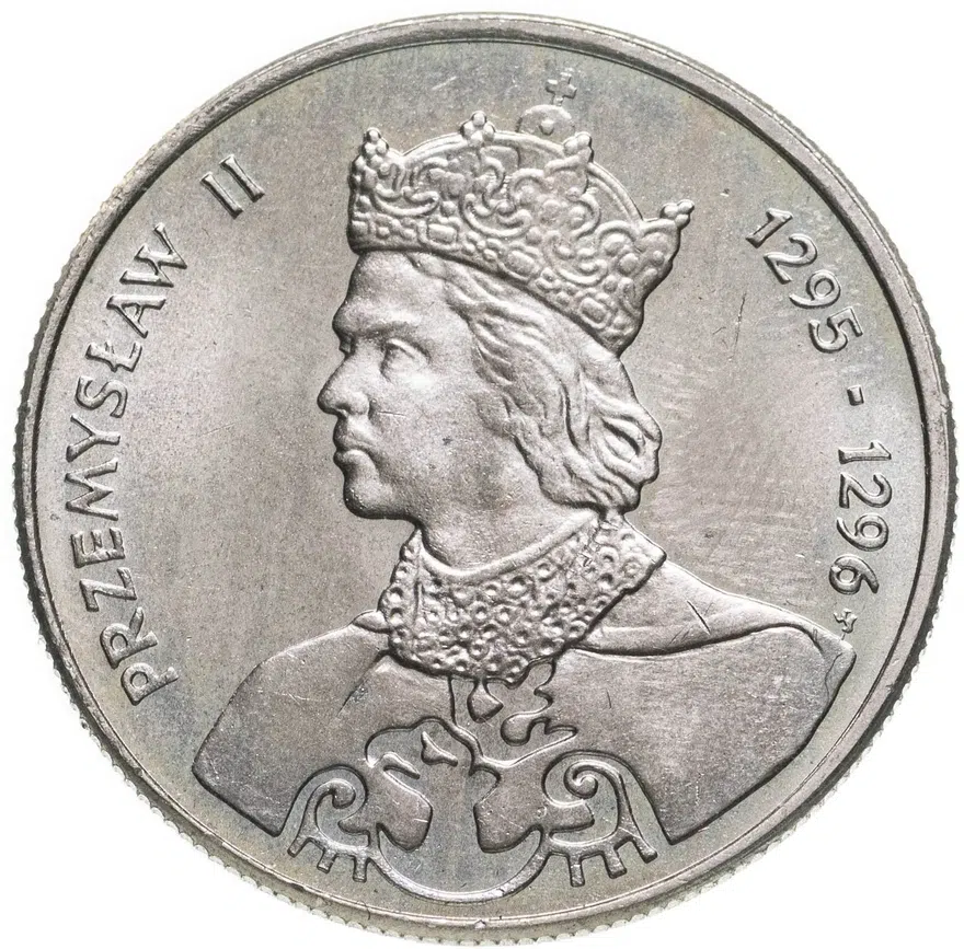 Польша 100 злотых (zlotych) 1985  Польские правители - Король Пшемыслав II, аверс