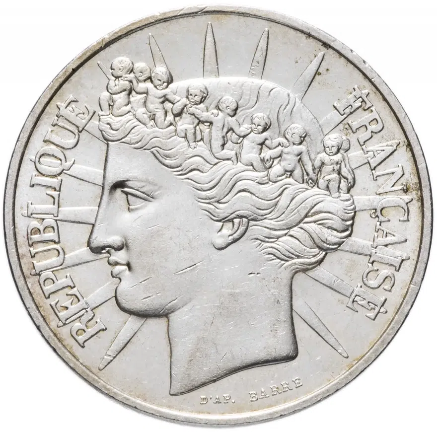 Франция 100 франков (francs) 1988