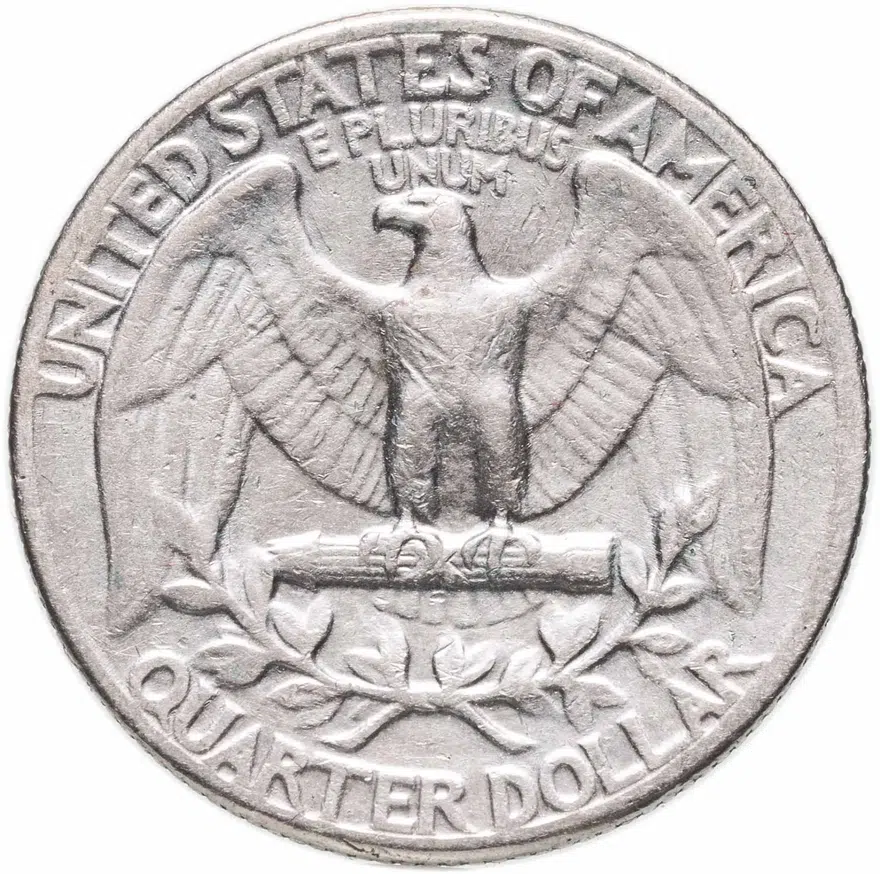 США 25 центов (квотер, 1/4 доллара, quarter dollar) 1957, реверс
