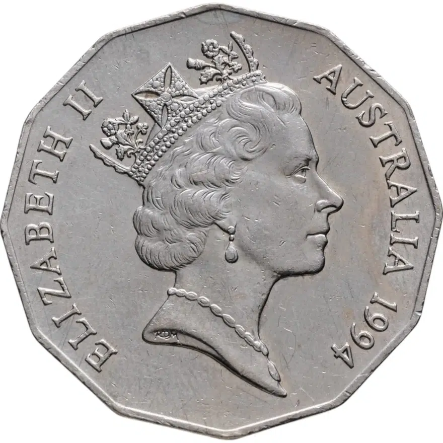 Австралия 50 центов (cents) 1994  Международный год семьи, реверс