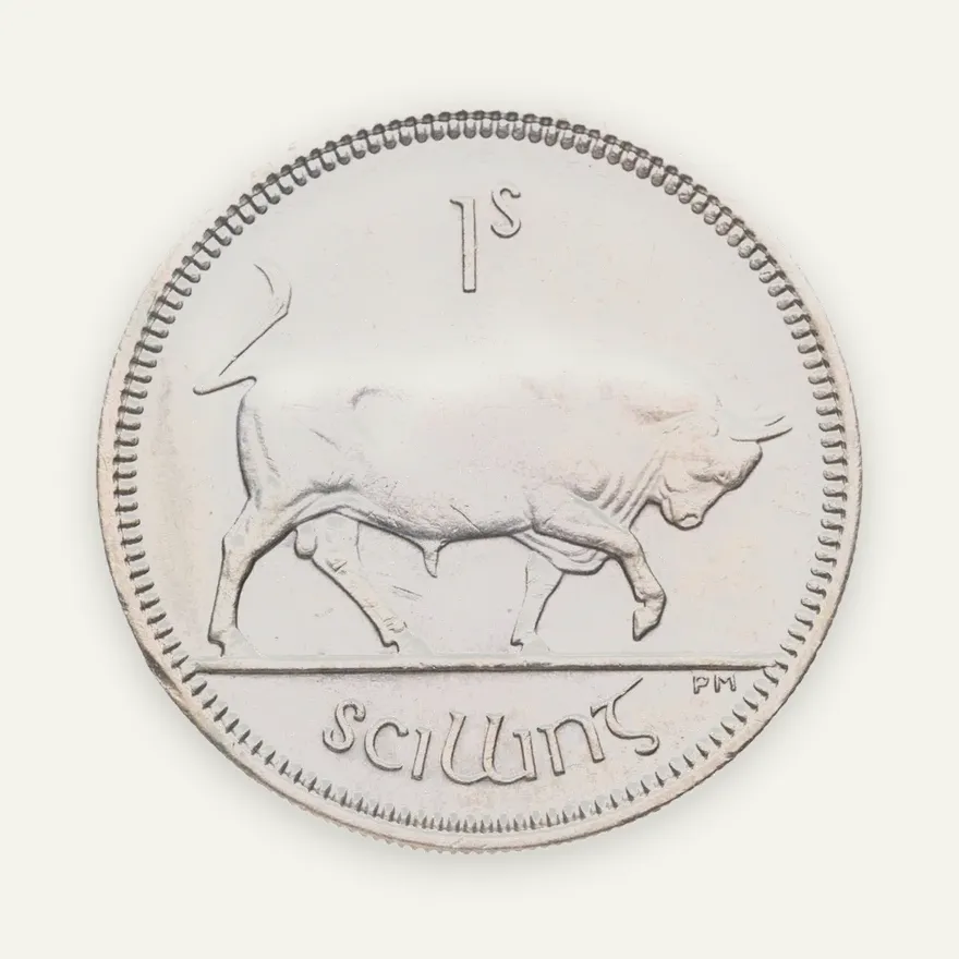 Ирландия 1 шиллинг (shilling) 1966, реверс