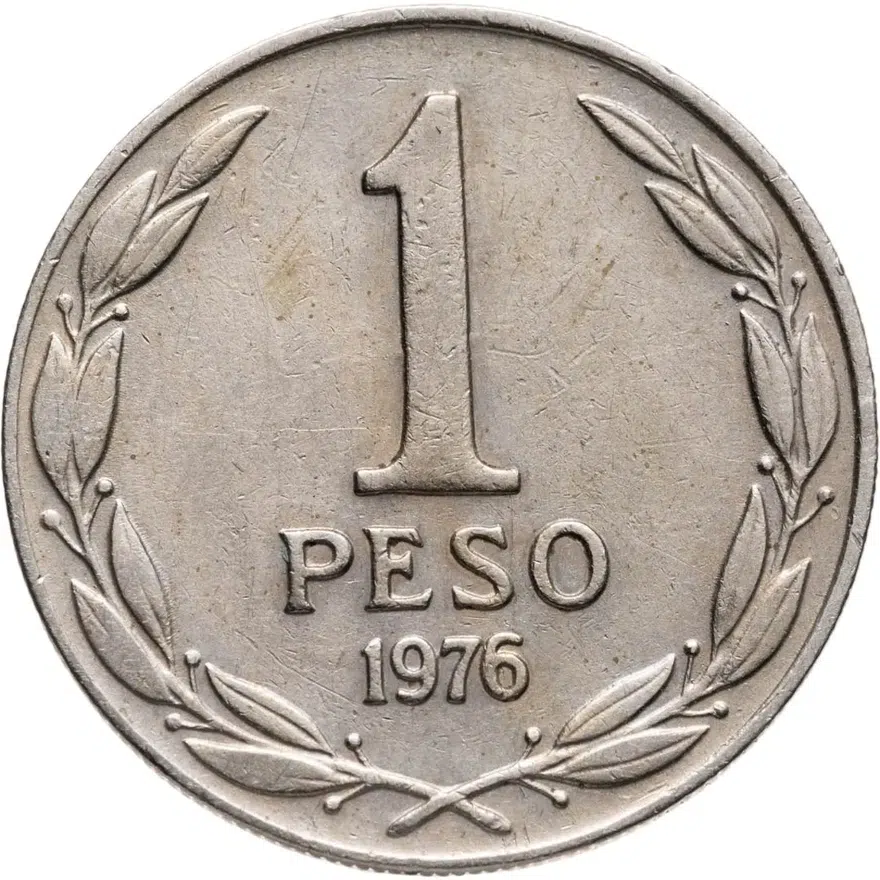 Чили 1 песо (peso) 1976