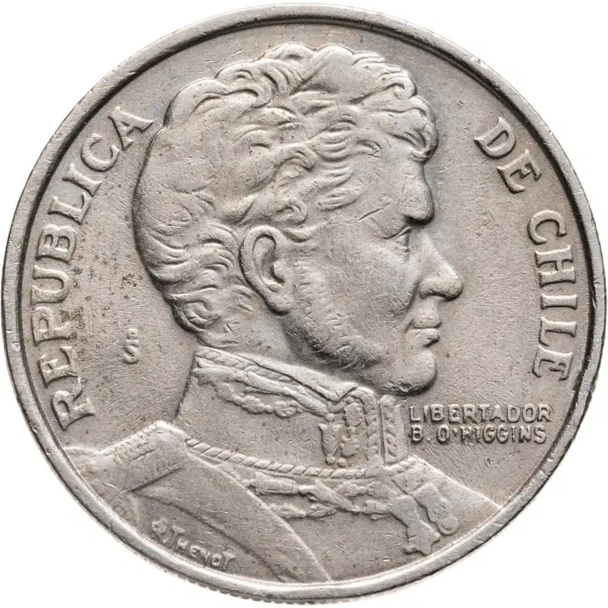Чили 1 песо (peso) 1976, реверс