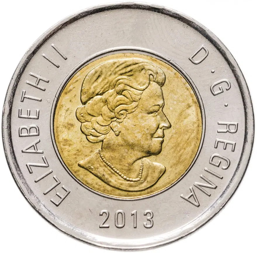 Канада 2 доллара (dollars) 2013, реверс