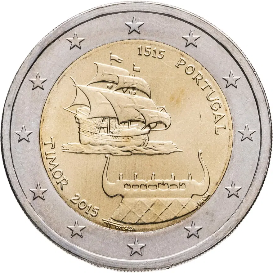 Португалия 2 евро (euro) 2015 500-летие открытия Португальского Тимора