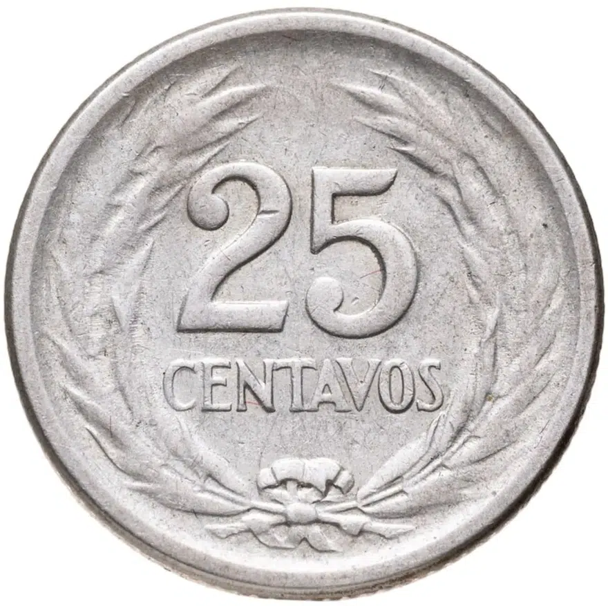Сальвадор 25 сентаво (centavos) 1953