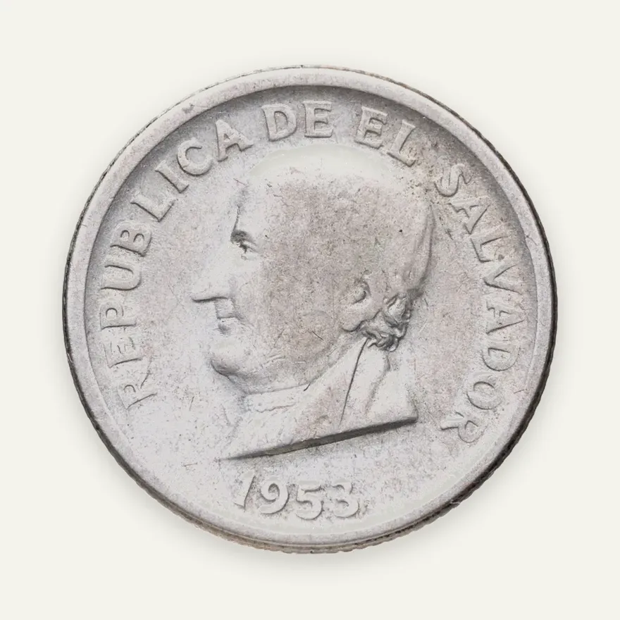Сальвадор 25 сентаво (centavos) 1953, реверс