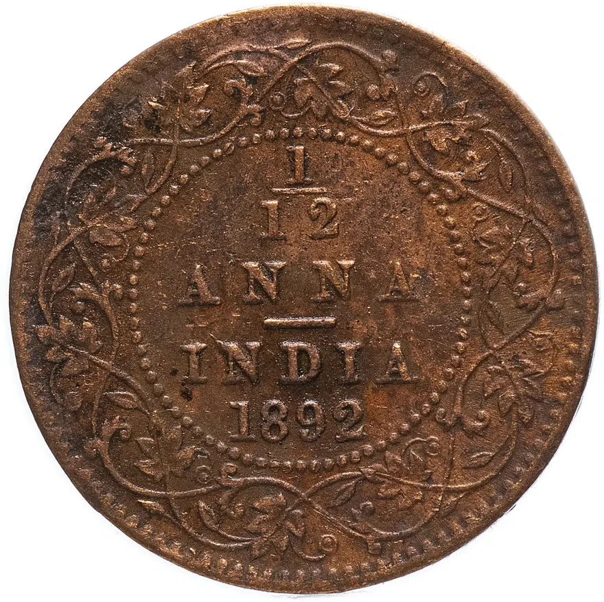 Индия (Британская) 1/12 анны (anna) 1892