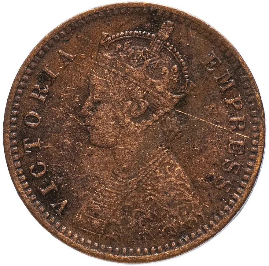 Индия (Британская) 1/12 анны (anna) 1892, реверс