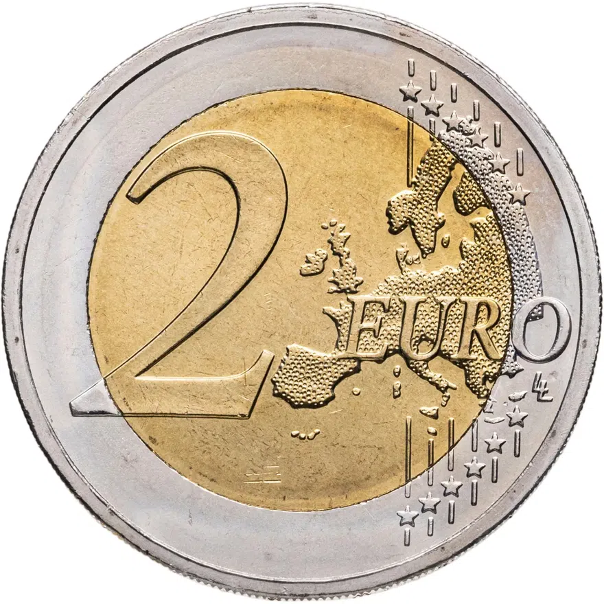 Греция 2 евро 2015 75 лет со дня смерти Спиридона Луиса, реверс