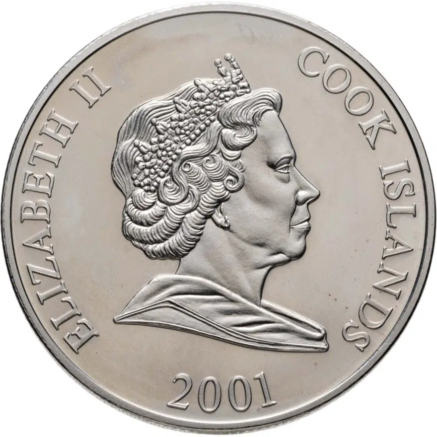 Острова Кука 1 доллар (dollar) 2001 XIX зимние Олимпийские Игры, Солт-Лейк-Сити 2002, реверс